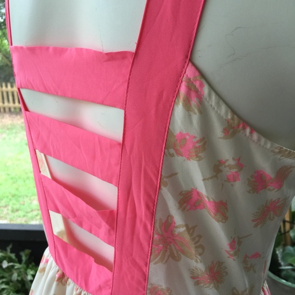 Pink Floral Dress - Picture 2 of 4